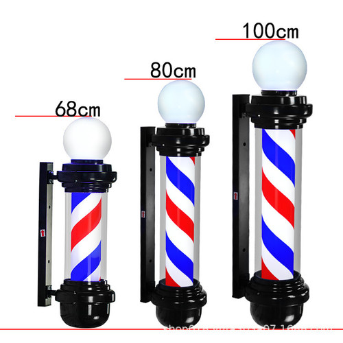 LED Color Outdoor Rotating Lights for Barber Shops, Best Selling Hair Styling Salon Decor, Various Styles and Colors