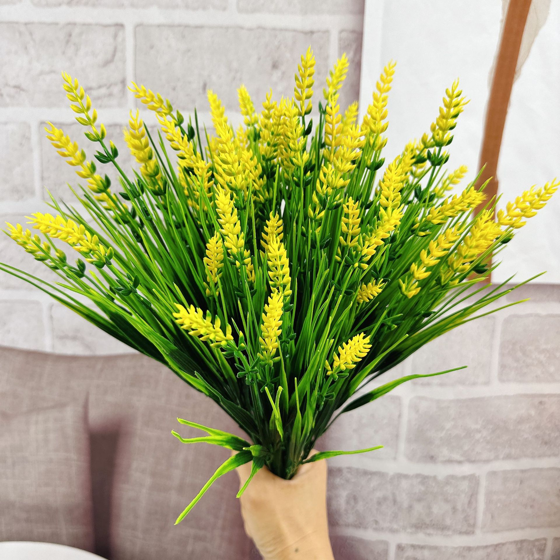 Flores simuladas lavanda buquete de flores de decoración pastoral flores falsas de plástico sala de estar decoración de flores paisajes props de disparo