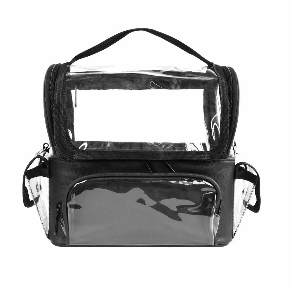 Partición transparente bolsa de cosméticos de gran capacidad bolsa de lavado impermeable multifuncional caso cosmético cuidado de la piel maquillaje bolsa de almacenamiento en stock