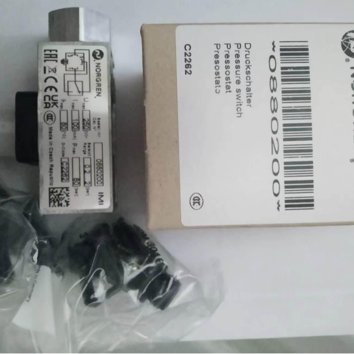 英国NORGREN诺冠压力开关PRA/802032/M/100电磁阀气缸库存特价