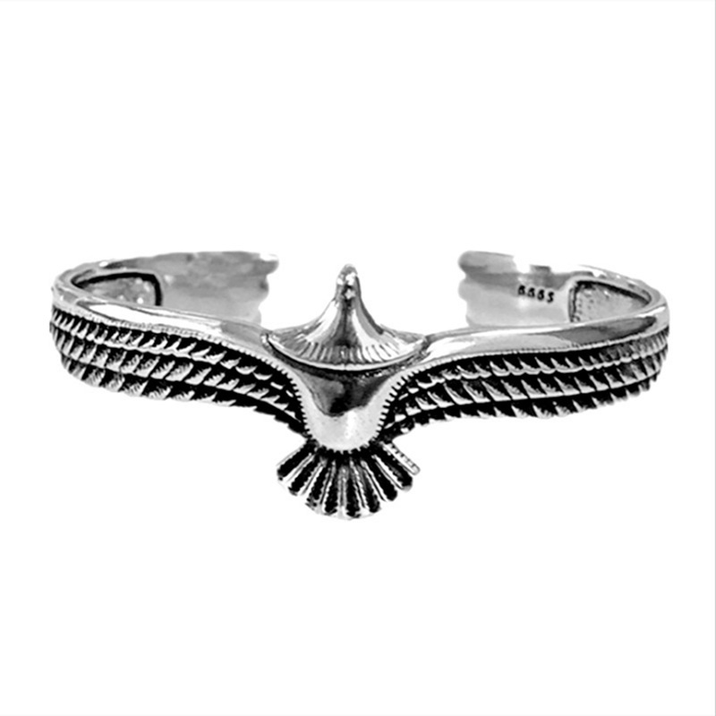Retro Ethnic Style Eagle Copper Plating Bangle
