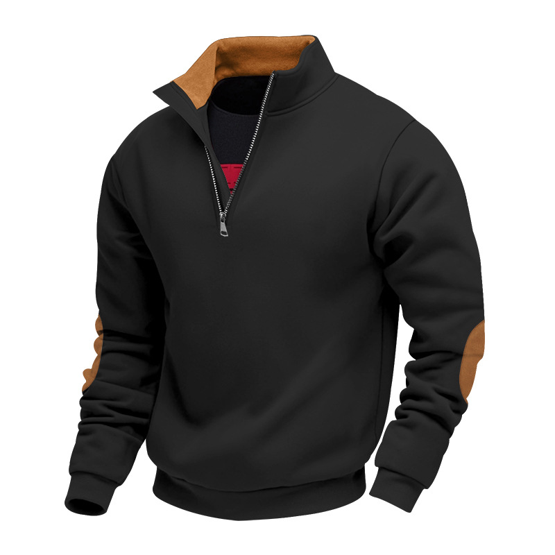 Transfronterizos Amazon TK Hot Sale Otoño Nuevo hombre casual chaqueta con cremallera de cuello Henry chaqueta de estilo americano hombre