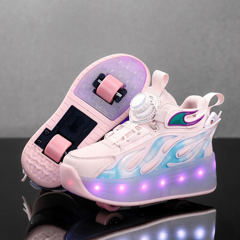 화이트 핑크 815 [두 바퀴 - 탈부착 가능]