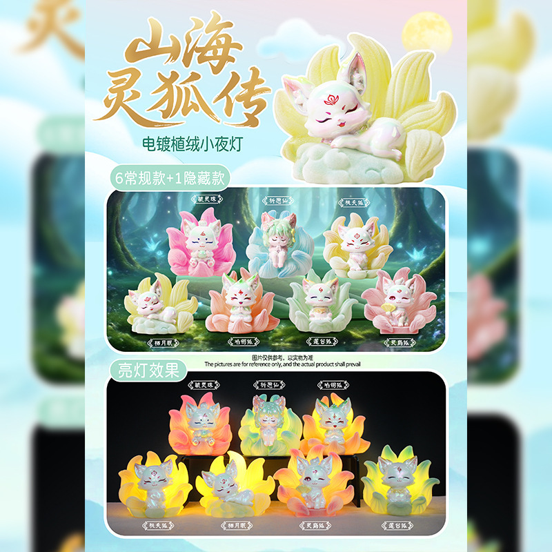 畅销九尾灵狐传盲盒网红新款办公桌面摆件家居装饰品女生生日礼物|undefined