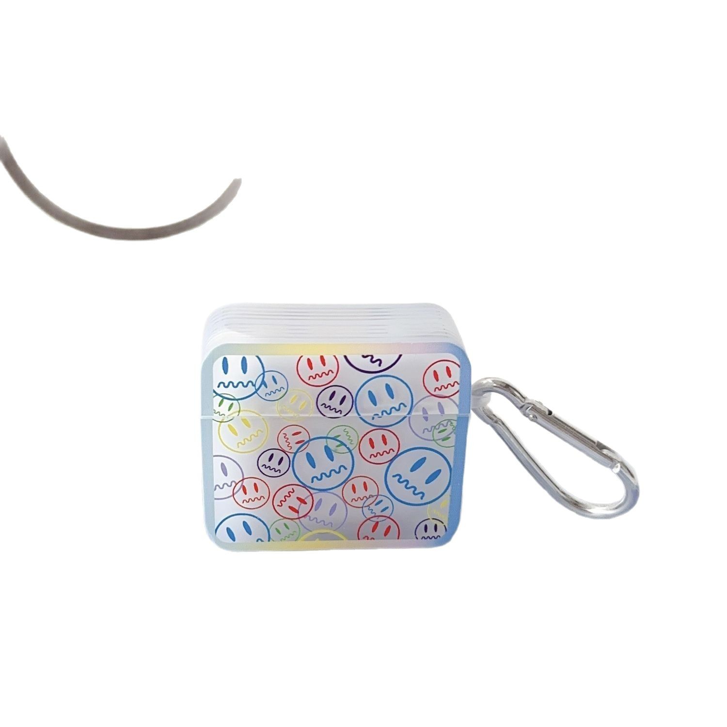 Cartoon Rainbow Smile para Airpods4 Cover para auriculares Apple New 3 Pro3 Cover Frosted