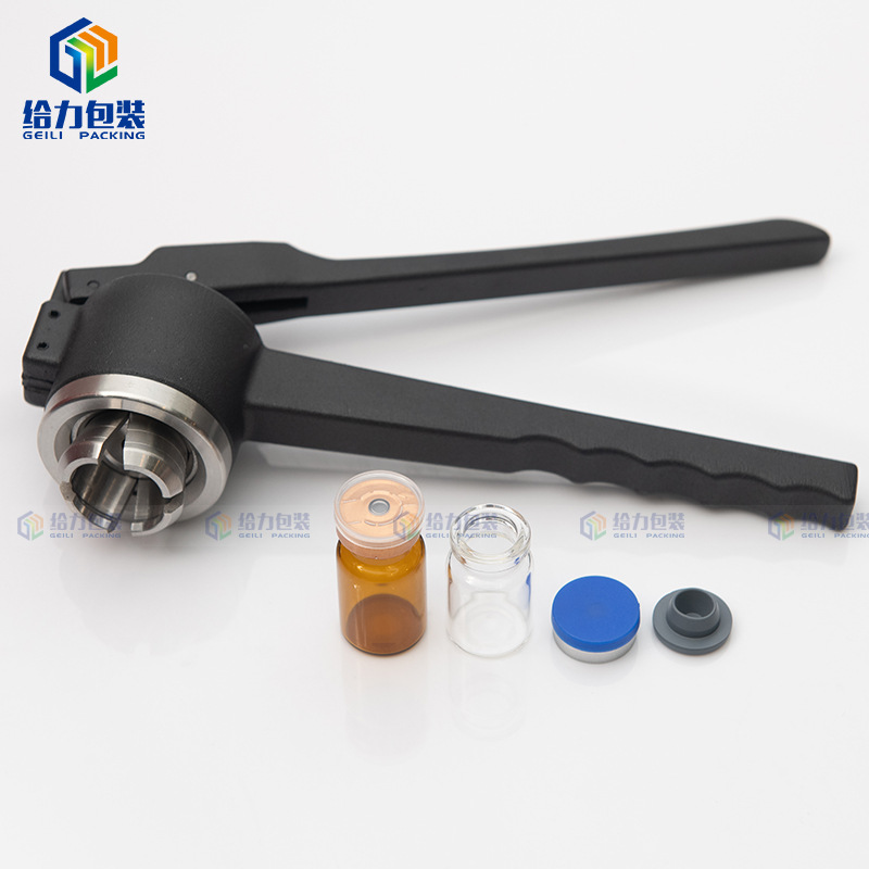 Botella de vidrio sellador botella de perfume manual máquina de sellado de acero inoxidable máquina que capsula manual GL-B alicates de tapado de botellas de Xilin