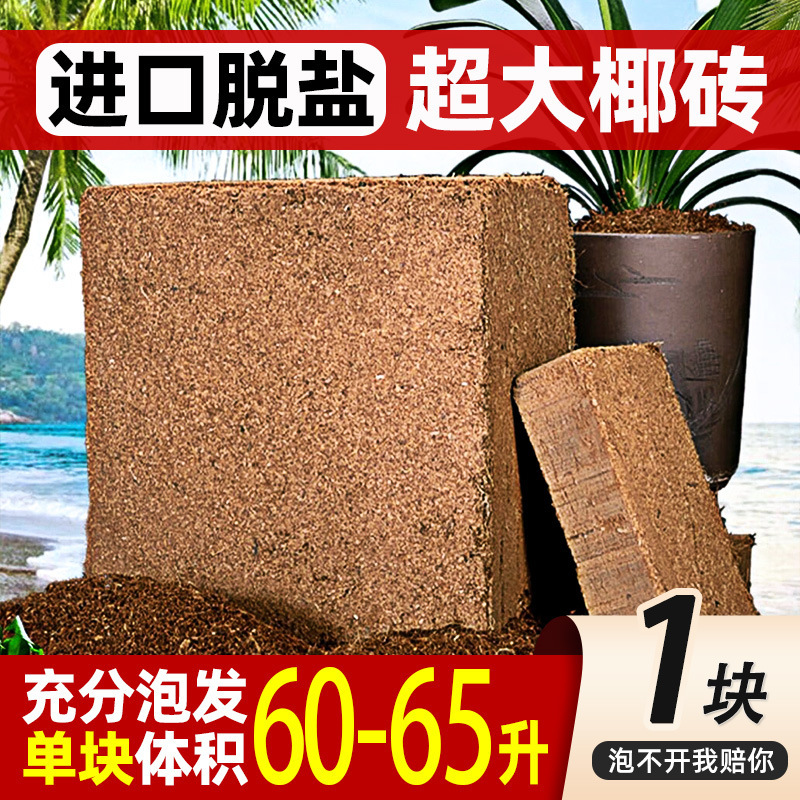 [수입원래] 4.5kg 탈염 특대형 코코넛 벽돌 1개 (약 60리터 거품기)