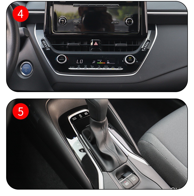 Suitable for 19-25 Toyota Levin Corolla Center Console Interior Car Stickers Modified Paint Transparent Tpu Protective Film