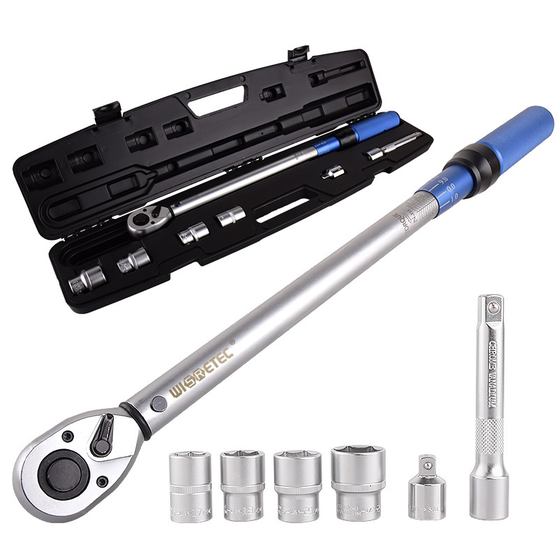 台湾工业级预置式扭力扳手套筒组合可调力矩汽车轮胎维修工具套装