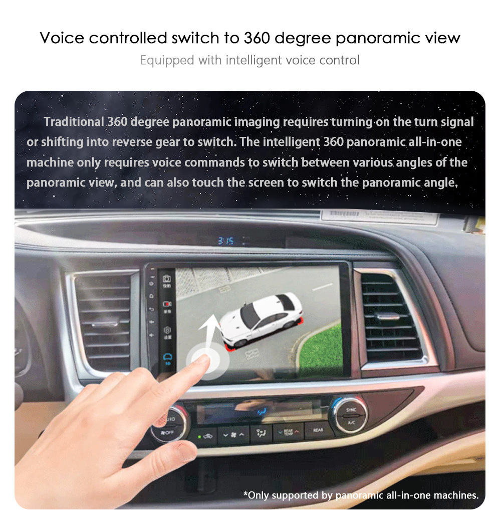 Suitable for 09-16 Audi A4L/A5 10.25inch Android 4g Navigation 360 Panoramic Wireless Carplay Integrated