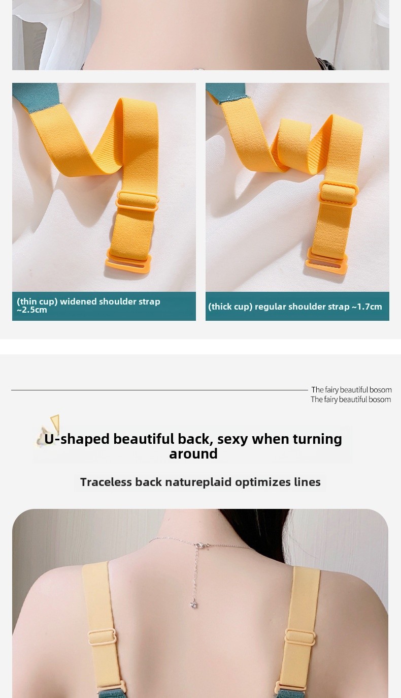 Große Größen Unterwäsche Damen Dünner Push-Up Verstellbarer Brustverschluss für dicke Mädchen Kleine Größe Mädchen Latex Spitzen-BH_voghion.com