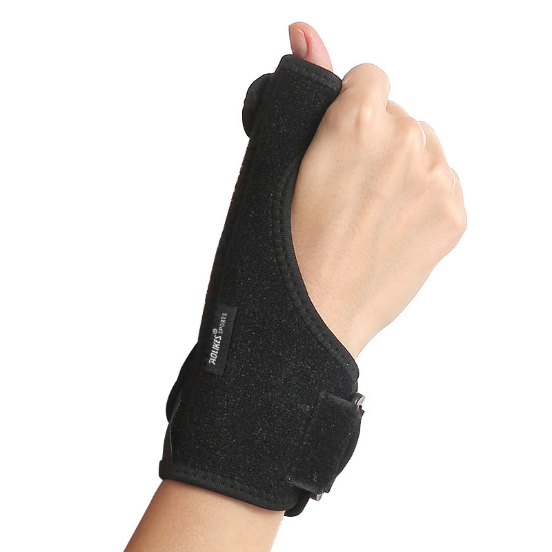 Fábrica al por mayor protector de muñeca pulgar brace primavera barra de acero soporte pulgar vaina esguince prevención equipo de protección en stock