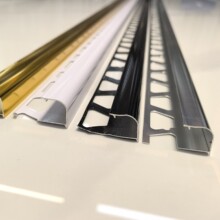 铝合金收边条护角条型材源头厂家专供出口G字修边线Tile trim包角