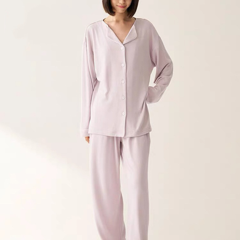 Muji Soft Knit Home Pajama Set, Loungewear, Cardigan Two-Piece Set, Quality Muji Pajamas Muji Soft Knit Home Pajama Set, Loungewear, Cardigan Two-Piece Set, Quality Muji Pajamas