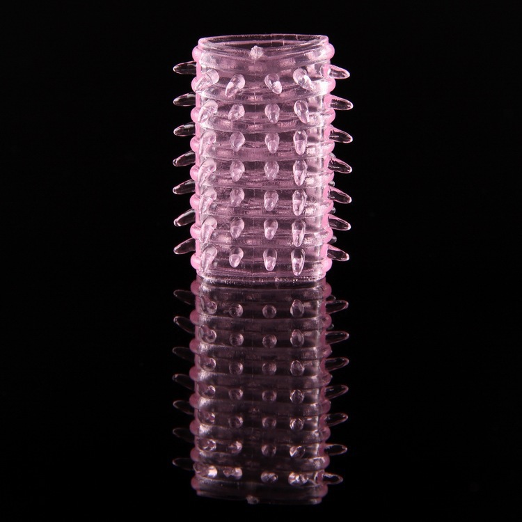 Caterpillar Crystal Delay Ring TPE Locking Sun Ring Adult Toy — detail image 31