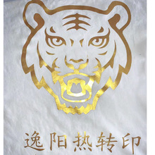 软金属刻字膜烫金反光镭射烫图服装辅料热转印代雕刻布料烫金加工