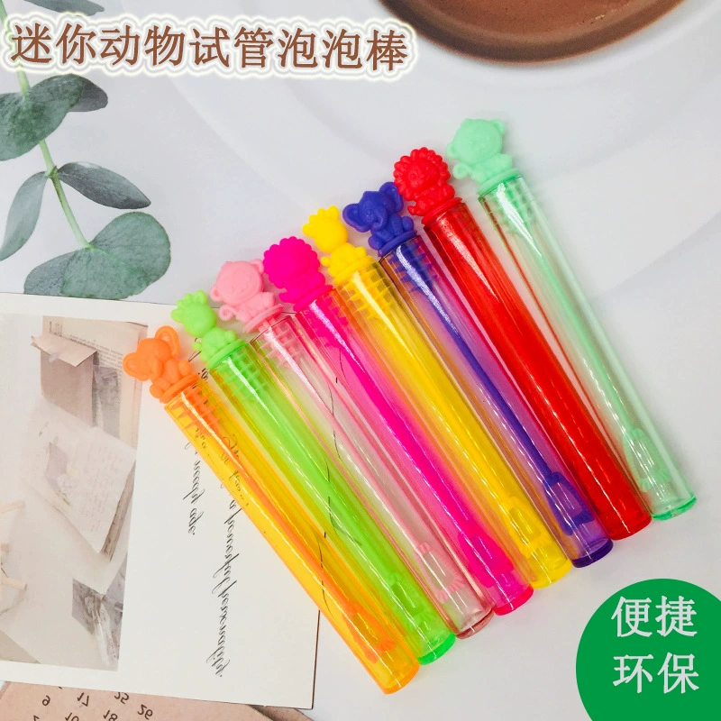 Оптовая продажа миниатюрных трубочек для мыльных пузырей с изображением животных джунглей, не выдувающих пузыри