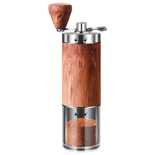 Korean style 304 stainless steel hand coffee machine multifunctional wood grain coffee grinder mini grinder grinder