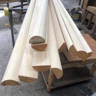 ➢ Semi-Circular Wire Curved Wooden Strips, Drip Groove Shapes, Wooden Lines, Construction Site Modeling, White Wood Lines, Custom-Made Lines