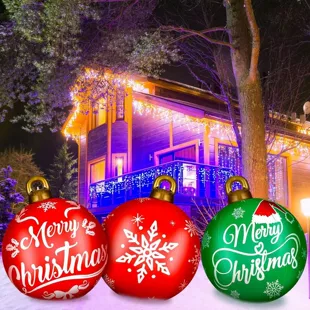 Надувные ёлочные шары ПВХ для дома и сада