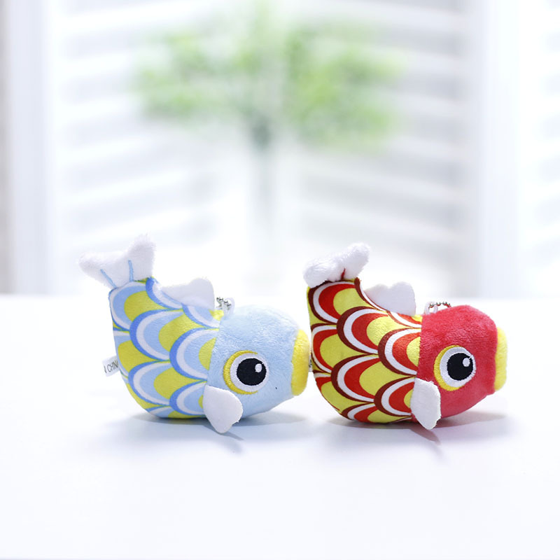 Koi Doll Plush Toys lovely Carp Pendant Ragdoll Mini schoolbag Pendants Snapper doll