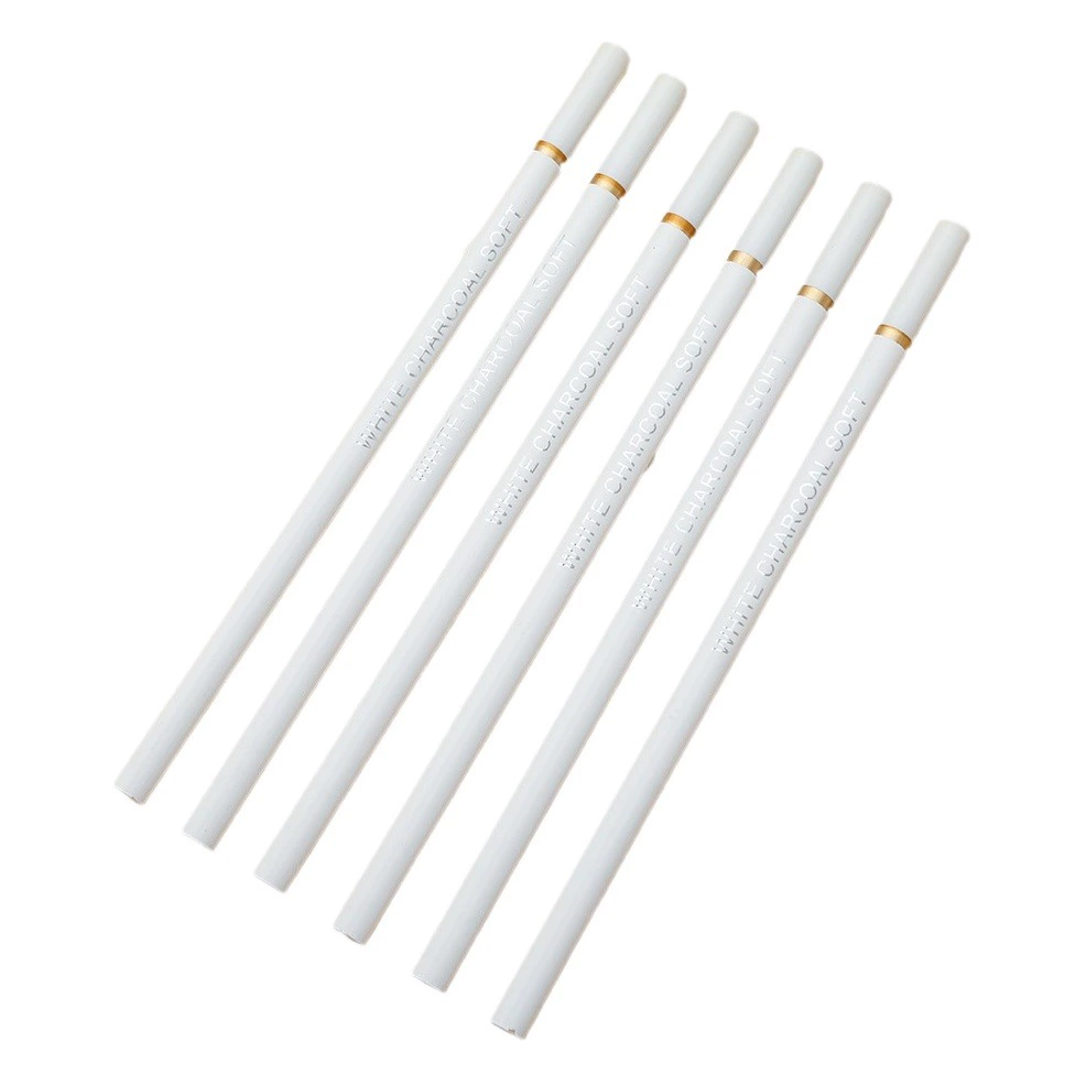 Белый Уголь Высоко-Свечение Ручка Студент Эскиз Живопись Эскиз Белый Уголь Ручка