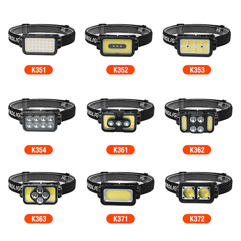 Nuevo suministro transfronterizo al aire libre faro onda inducción COB trabajo fuerte luz faro rojo azul