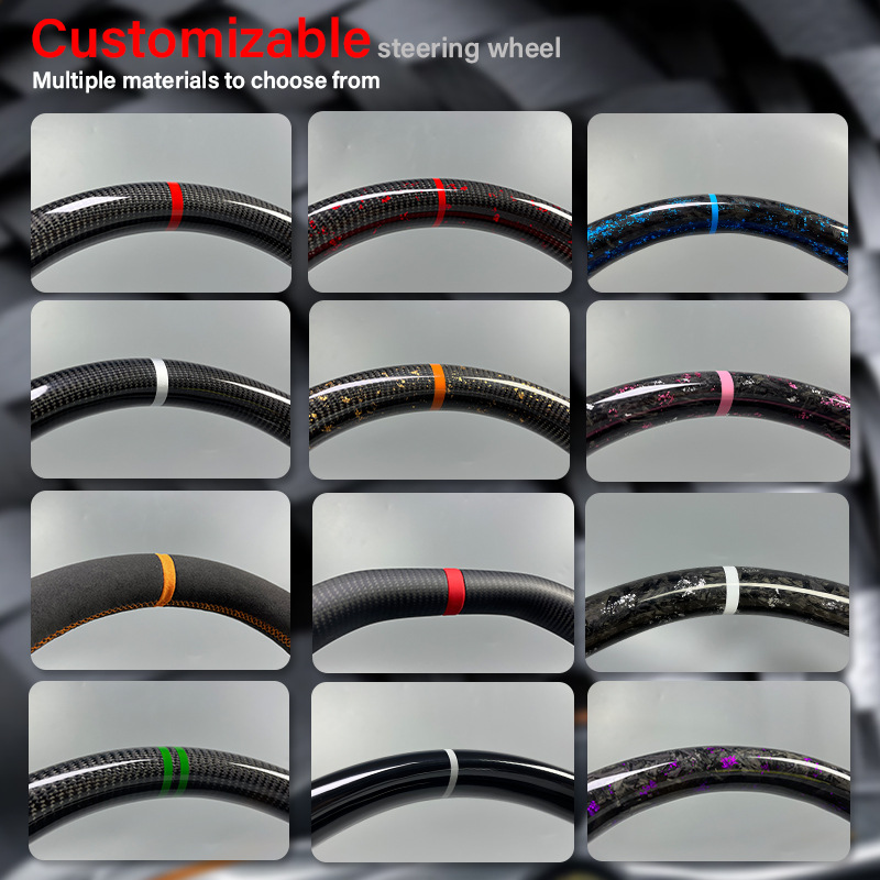 Suitable for Bmw G20G30G80M3M4 34 Series Led Car Carbon Fiber Steering Wheel Modification
