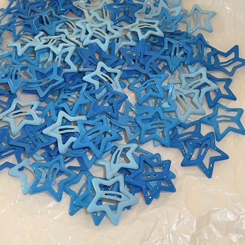 Mayday, Zhang Jie, and Zhang Xianzhe Concert Support Items, Blue Star Hair Clips, Children's Five-Pointed Star, Exclusive for Children