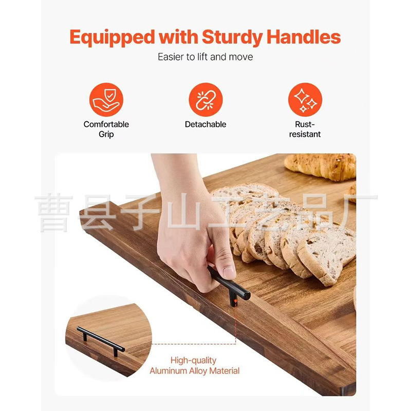 placa de cubierta de estufa de gas de madera placa de cubierta de cocina gruesa placa de partición de estante de estanque placa de corte de tanque con bandeja de mangos de transporte