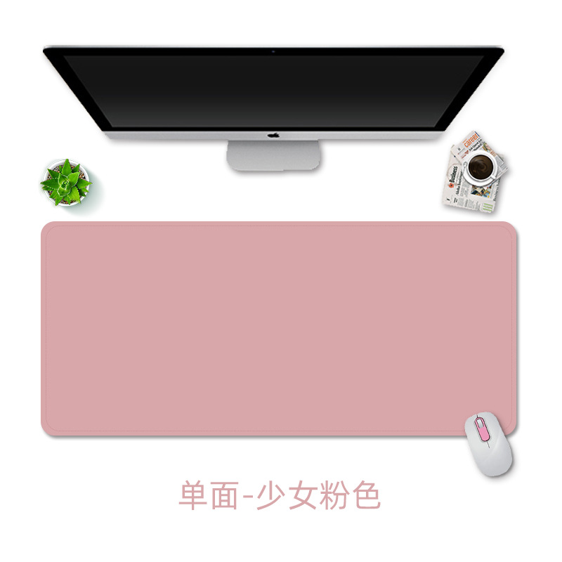 Alfombrilla de ratón de cuero de doble cara almohadilla de escritura de computadora de escritorio de la Oficina Creativa de gran tamaño almohadilla de ratón impermeable de cuero de la PU al por mayor