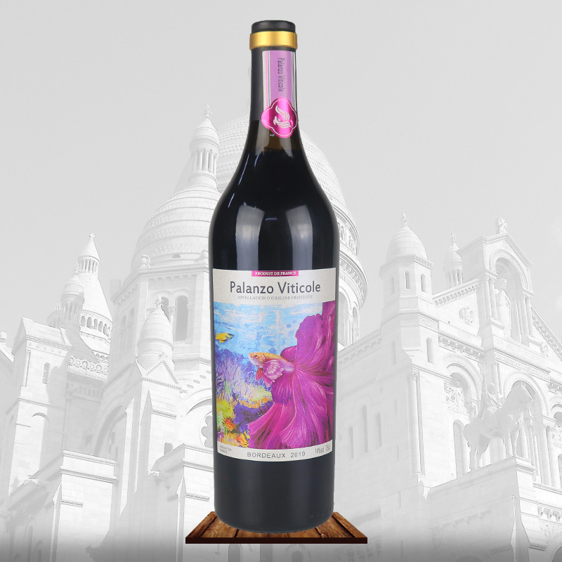 厂家批发法国原瓶原装进口波尔多混酿干红葡萄酒一手货源食品招商