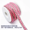 Light pink 3mm pearl + rhinestone (1cm wide)