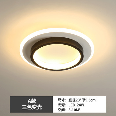 Luces de pasillo, luces del vestíbulo de entrada, luces de hierro forjado para escaleras, luces LED de techo para el guardarropa, luces de balcón, lámparas Zhongshan image 17