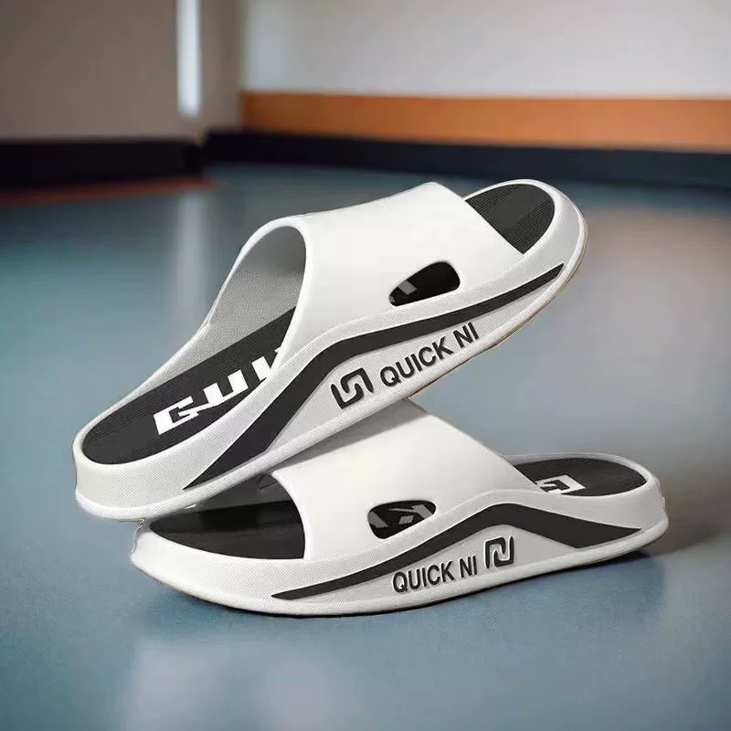 [Feeling like stepping on shit] Men's four-season thick-soled super-soft home bathroom bathing Internet celebrity sandals for women