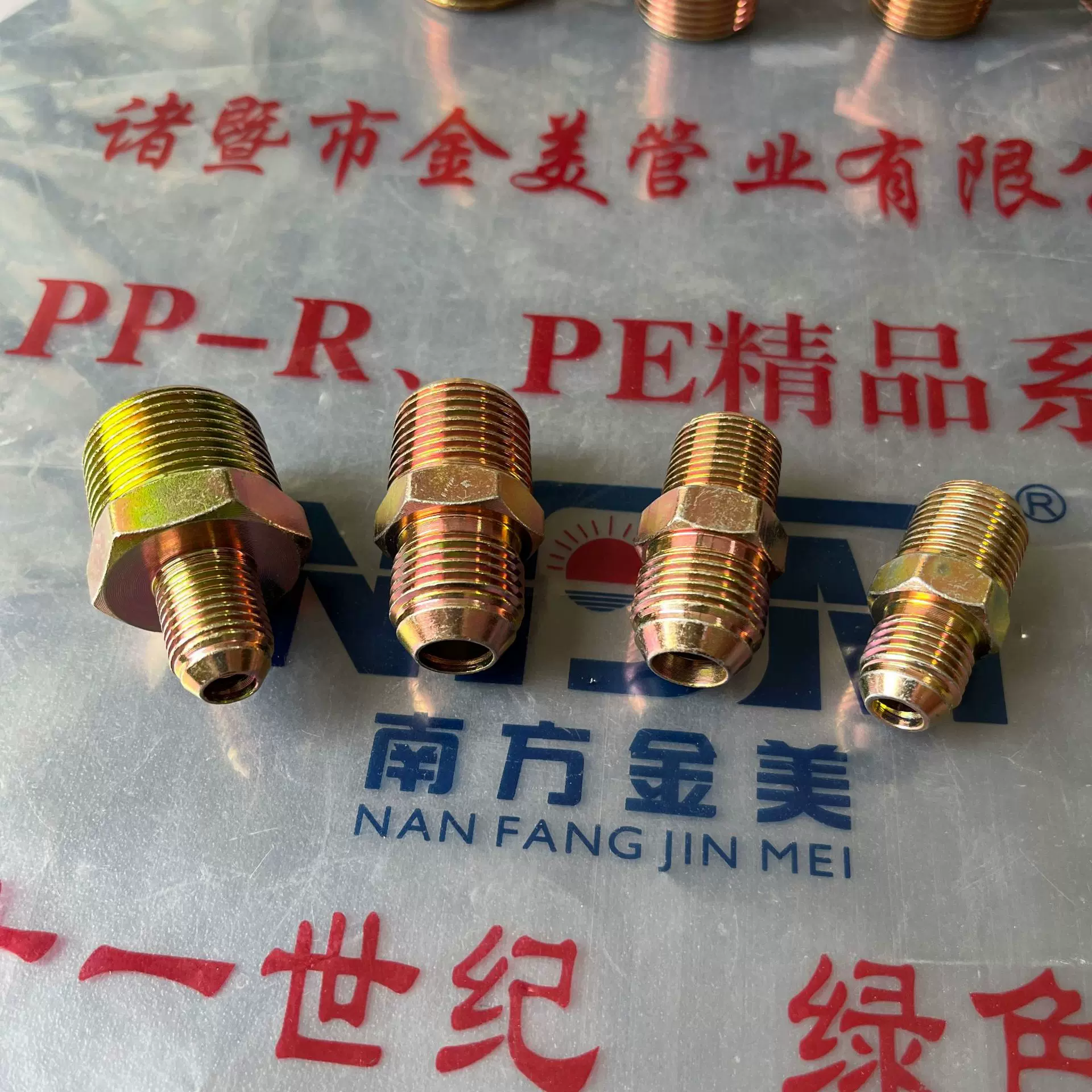 批发油管接头液压过渡接头公制外丝直通接头碳钢力古接头变径接头