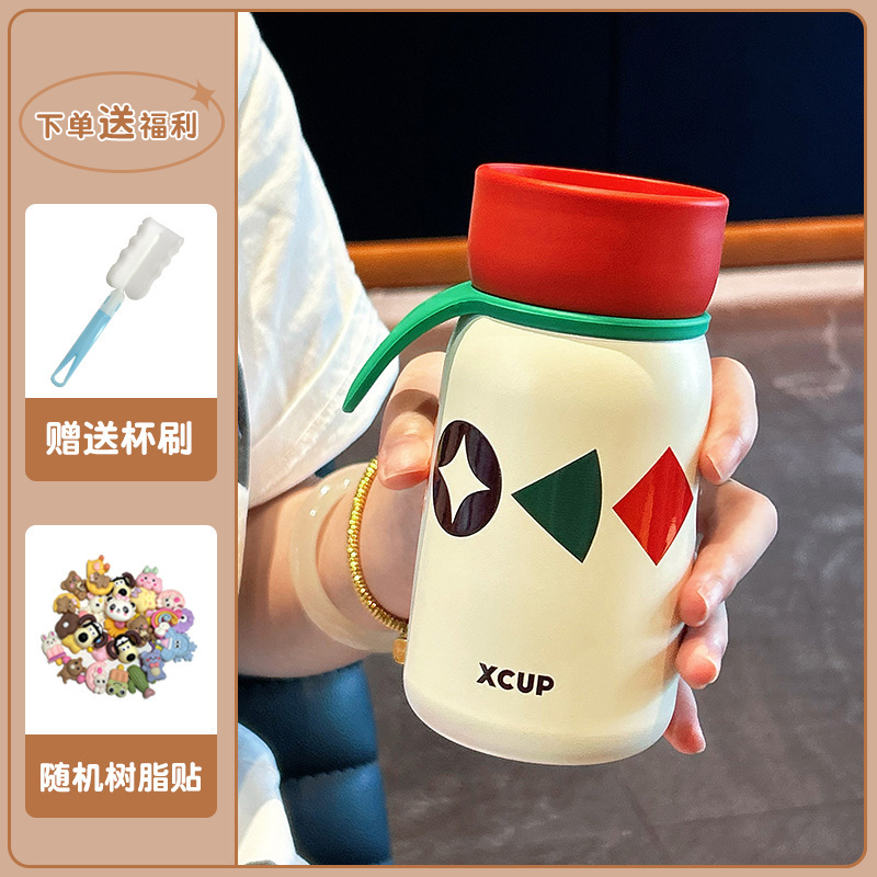 简约保温杯学生上学专用高颜值咖啡杯子女生便携小巧ins风口袋杯|undefined