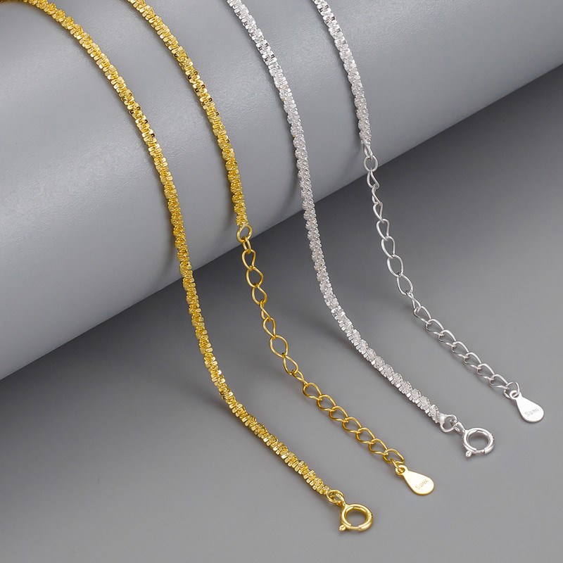 925 Sterling Silver Geometric Solid Color Necklace display picture 3