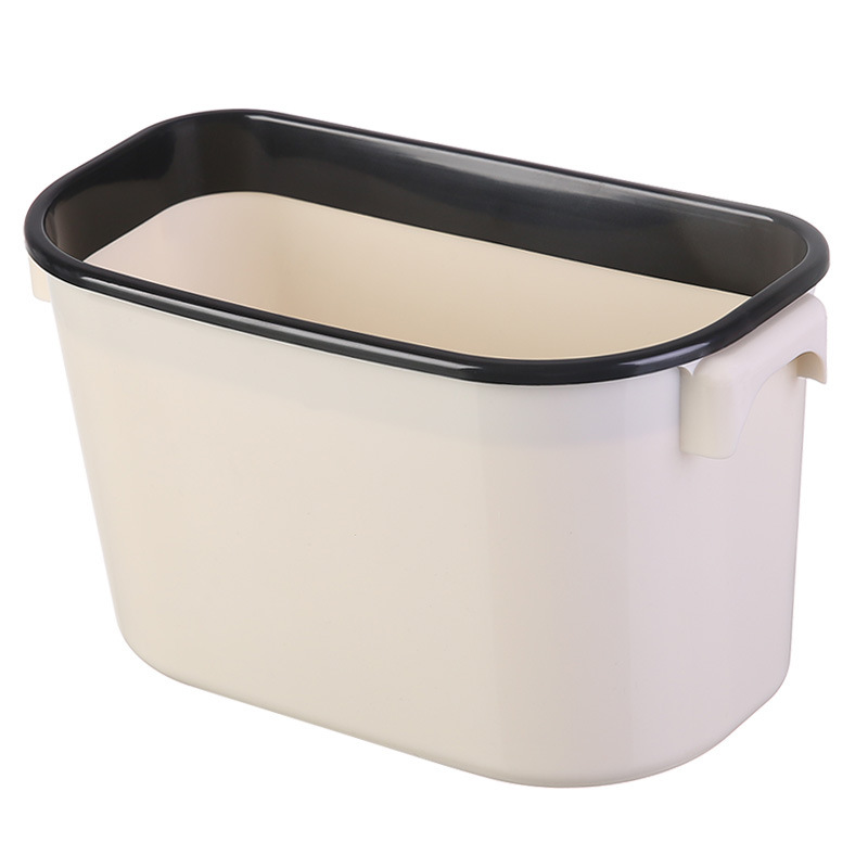 Cuenca de basura doméstica de cocina tipo colgante estante multifuncional cesta de almacenamiento sin agujeros colgantes puerta de gabinete basura