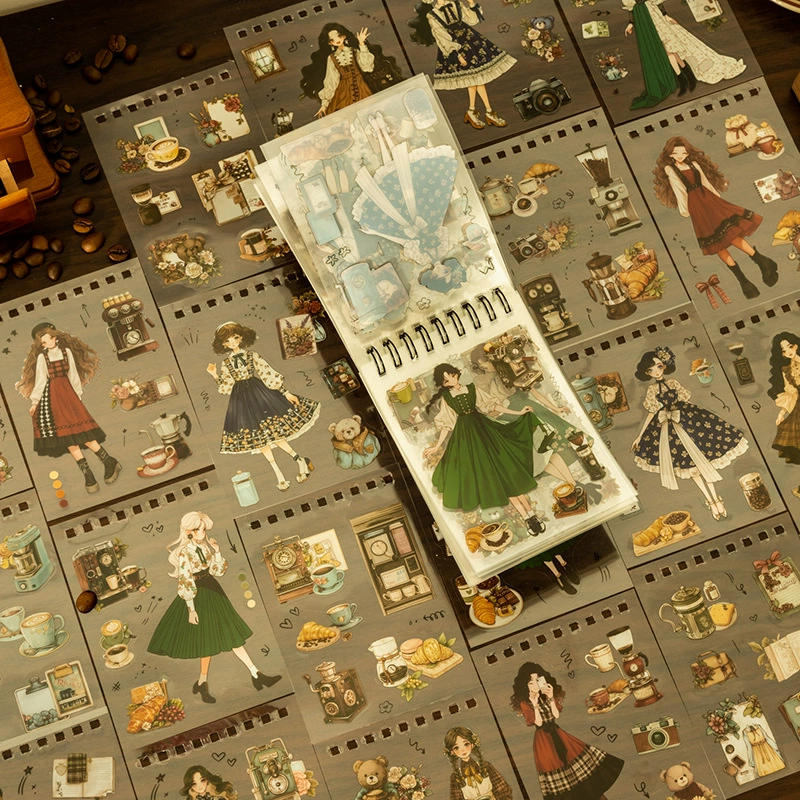 番茄酱少女 Coffee Flavored Days 系列 切割 フィルム ландшафтная коллажная наклейка на большой моток 1 типа
