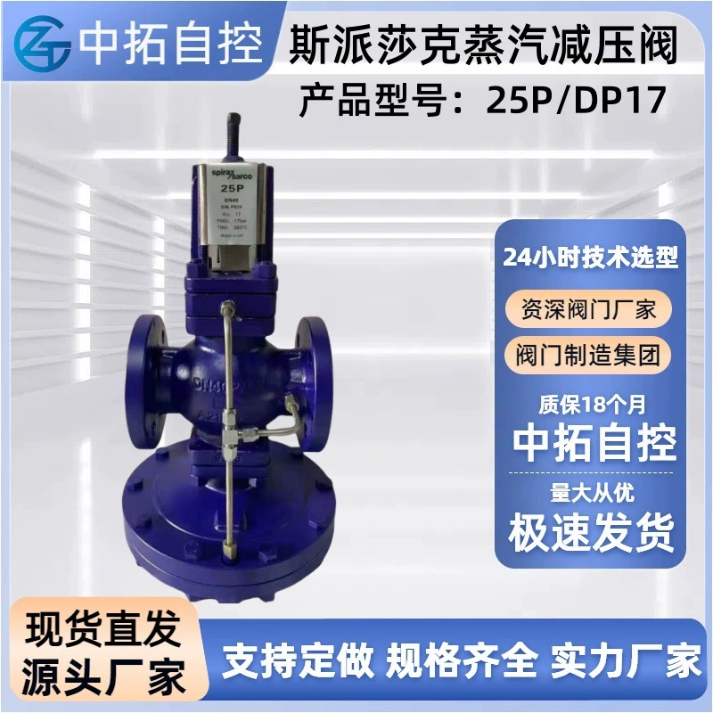DP17/25P Spisser, редукционный клапан пара, пилотная пленка, высокая чувствительность, углеродистая сталь, литая сталь, высокая температура
