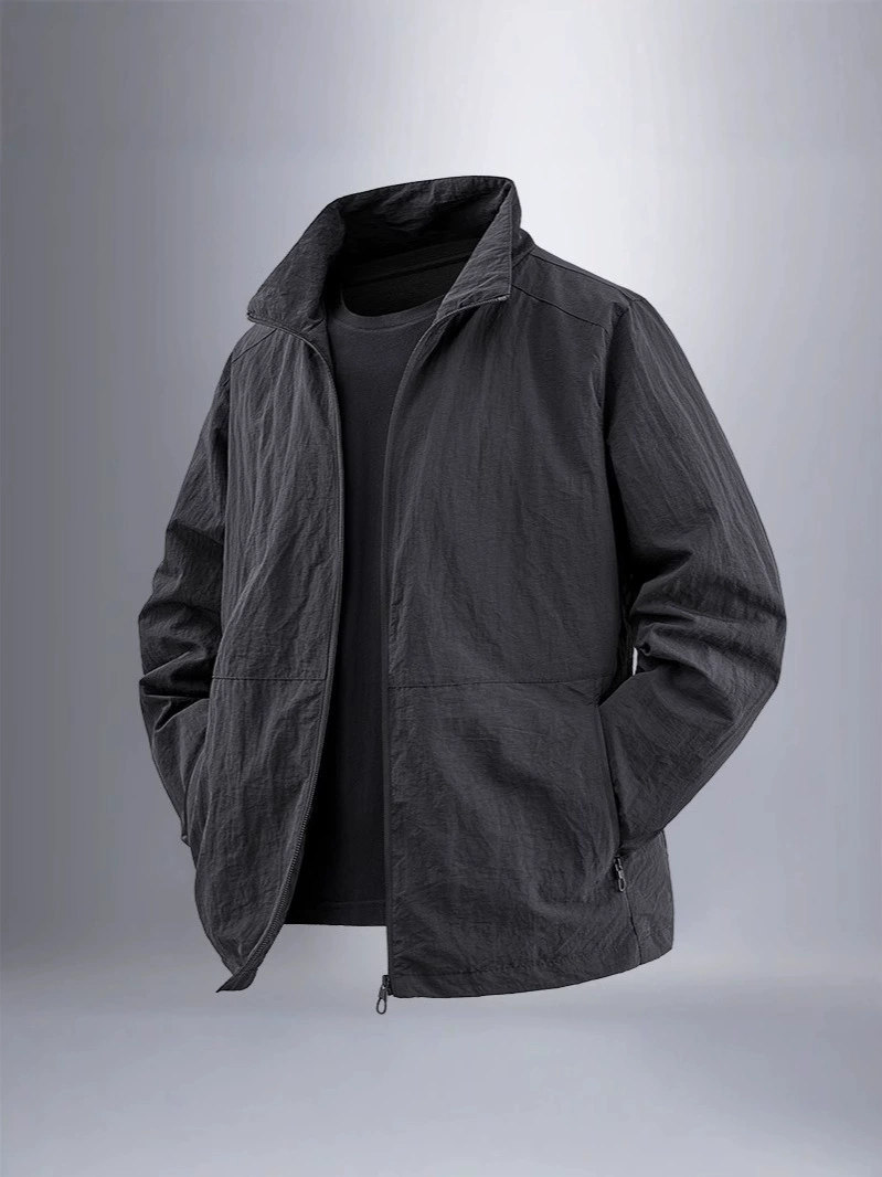 Men’s autumn jacket, quick‑dry, universal relaxed fit, plus sizes