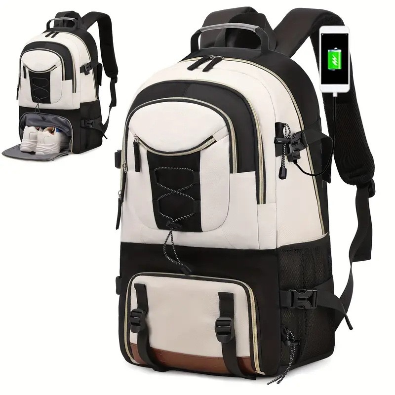 Nueva Mochila Informal de Gran Capacidad para Viajes, Mochila de Montañismo, Mochila de Tela Oxford, Almacén de Calzado Independiente Transfronterizo