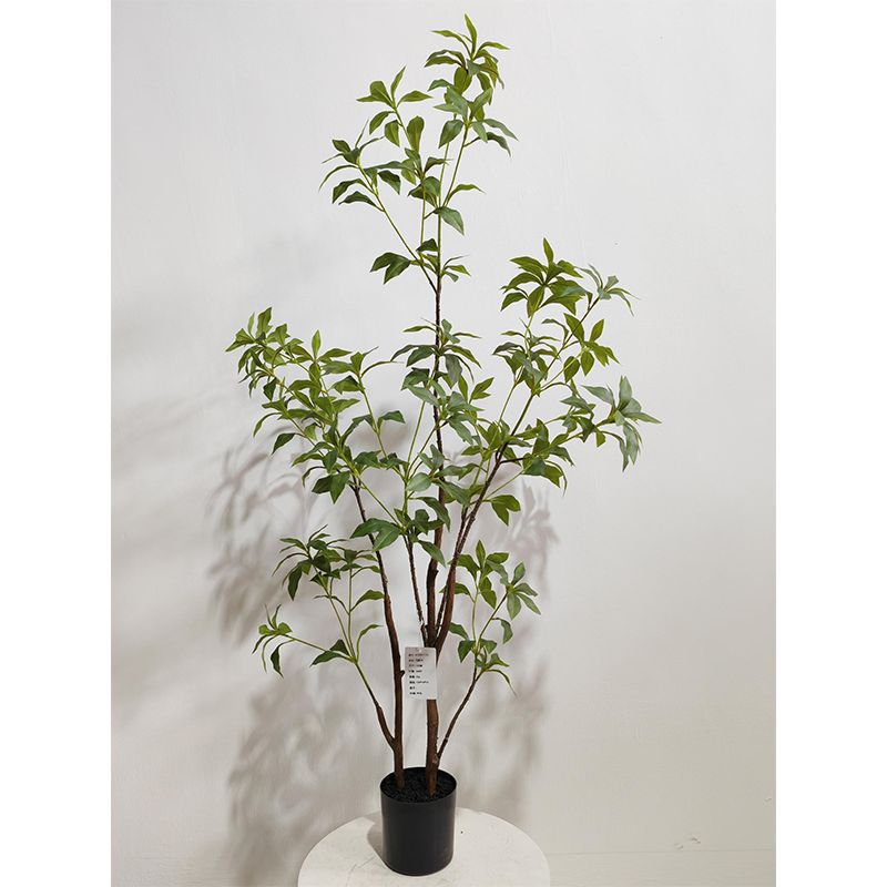 Planta Artificial en Maceta 1.2 m de Plástico y Tela para Decoración de Interiores