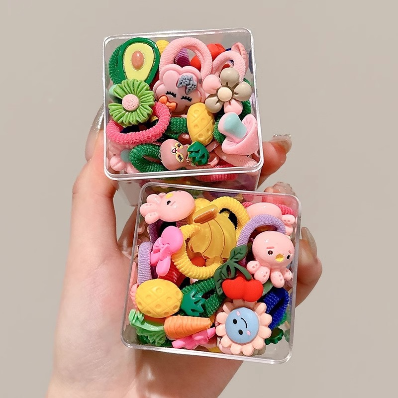 Gomas para el pelo de niños, cintas para el pelo lindas, alta elasticidad, no daña el cabello, bandas elásticas para recoger el pelo, anillos de toalla, gomas para el pelo de bebé, lotes de gomas para el pelo de niños