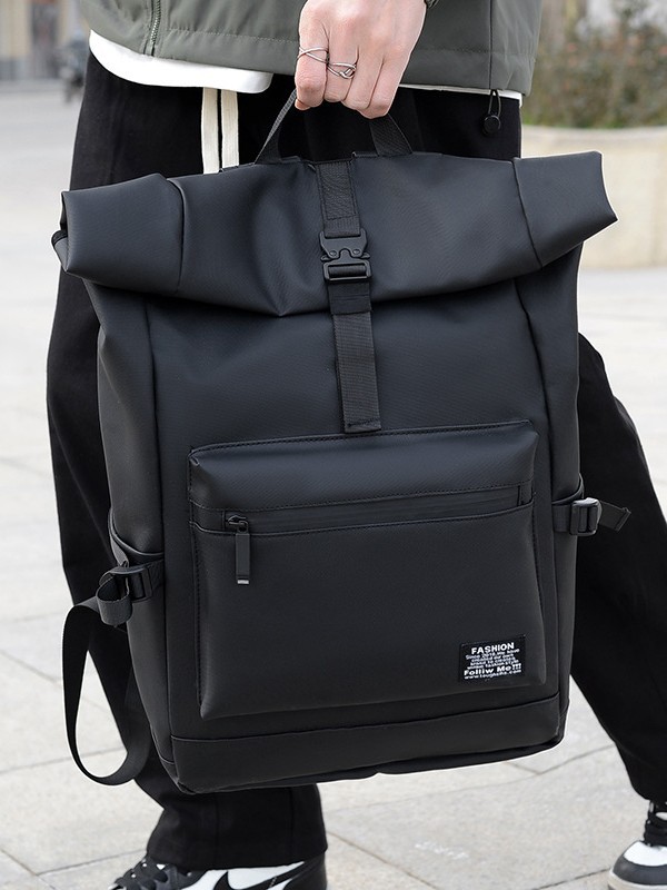 Mochila de moda de tela Oxford unisex casual mochila de viaje y computadora con impresión de logotipo