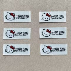 可爱卡通Kitty猫布标服装装饰贴箱包衣服商标绣花手工diy配件辅料