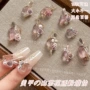 爆闪指甲蕾丝系列山茶花