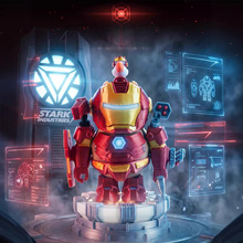 钢铁侠磁吸卡皮巴拉机甲高达模型3D打印手办摆件铁豚侠小公仔玩具