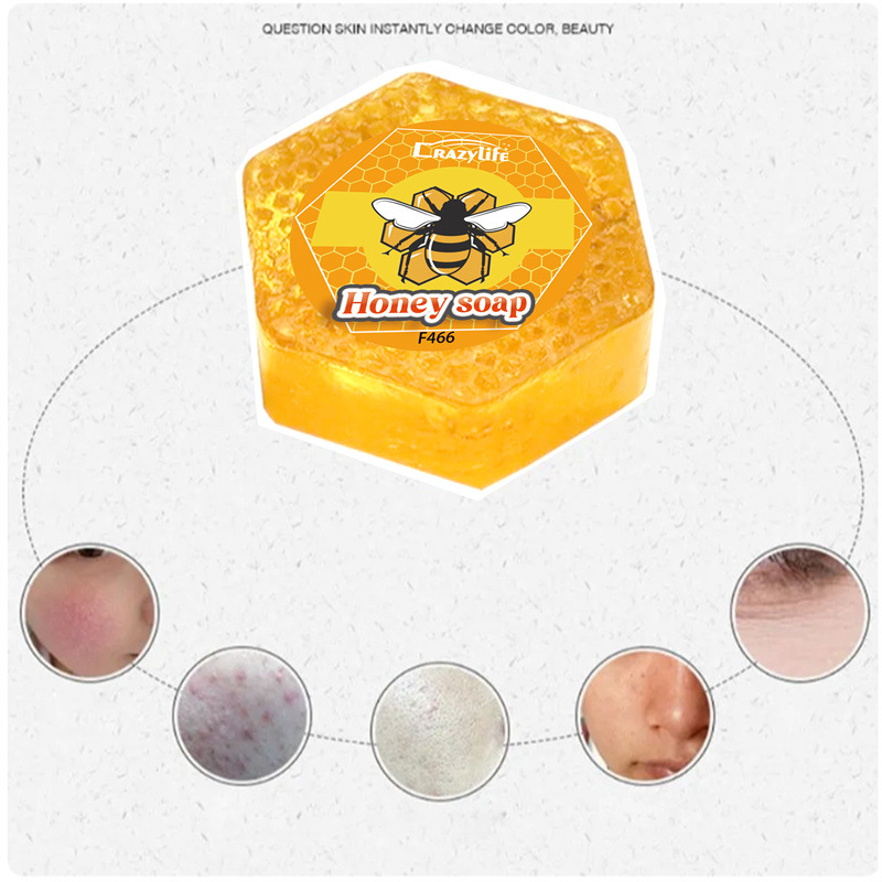 Crazylife medus roku darbs mitrinošas vannas ziepes ar ēterisko eļļu un propolisu_voghion.com